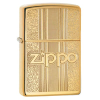 Zippo Windproof Pocket Lighter - Classic Zippo Logo Pattern Design | 29677 ,