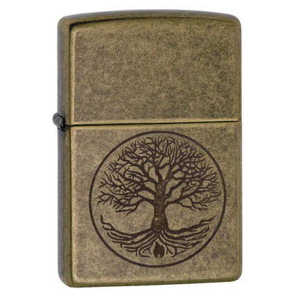 Zippo Windproof Pocket Lighter - Tree of Life Antique Brass | 29149 ,