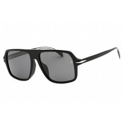 David Beckham Men's Sunglasses - Black Plastic Aviator Full Rim | DB 7059/F/S 807