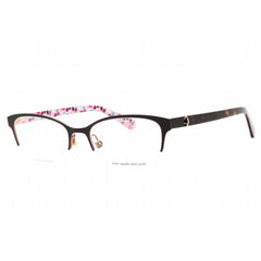 Kate Spade Women's Eyeglasses - Brown Cat Eye Frame Clear Demo Lens | FERRARA 009Q 00