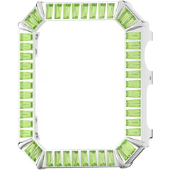 Swarovski Watch Case - Millenia Dazzling Green Crystals On Rhodium Plated | 5619489
