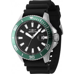 Invicta Men's Quartz Watch - Pro Diver Green and Silver Tone Bezel Strap | 46088
