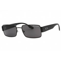 Armani Exchange Men's Sunglasses - Black Metal Aviator Frame | 0AX2052S 600087