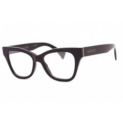 Gucci Women's Eyeglasses - Violet/Transparent Cat Eye Full Rim Frame | GG1133O 002