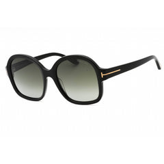 Tom Ford Women's Sunglasses - Shiny Black Plastic Cat Eye Full Rim Frame | FT1034 01B