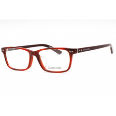 Calvin Klein Men's Eyeglasses - Burgundy Havana Acetate Rectangular | CK18526A 609