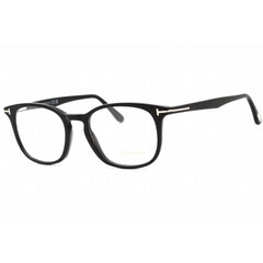 Tom Ford Men's Eyeglasses - Shiny Black Plastic Oval Shape Full Rim Frame | FT5505 1