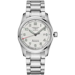 Longines Men's Watch - Spirit Chronometer Silver Tone Dial Stainless Steel | L38114739