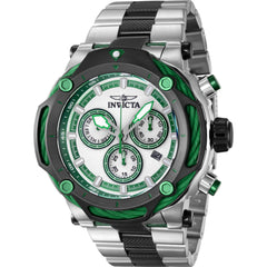 Invicta Men's Watch - Bolt Chrono Silver and Green Dial Two Tone Bracelet | 42197