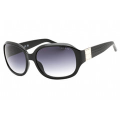 Guess Factory Women's Sunglasses - Shiny Black Rectangular Plastic Frame | GF6121 01B
