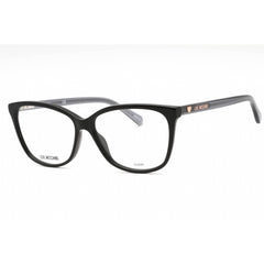 Moschino Love Women's Eyeglasses - Black Plastic Cat Eye Full Rim | MOL546 0807 00