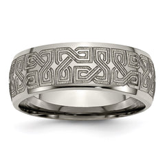 Titanium 8mm Polished Band | TB2E