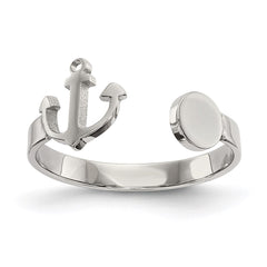 Stainless Steel Polished Adjustable Anchor Ring | SR623