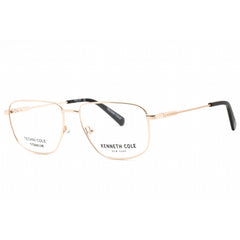 Kenneth Cole New York Men's Eyeglasses - Pale Gold Rectangular Frame | KC0345 032