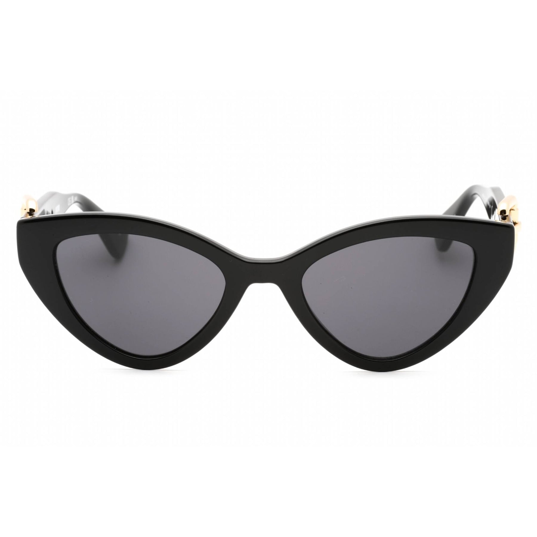 Moschino MOS141/S 0807 IR Sunglasses Black Oval Frame, Grey Lenses Moschino Women main image 4