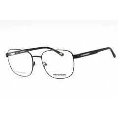 Skechers Men's Eyeglasses - Matte Black Metal Square Shape Full Rim Frame | SE3330 002