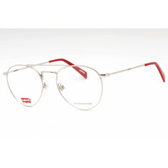 Levi's Unisex Eyeglasses - Palladium Metal Aviator Full Rim Frame | LV 1006 0010 00