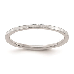 10K White Gold 1.2mm Line Pattern Stackable Band  | 1STK21-120W