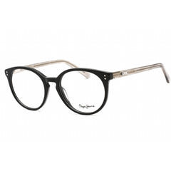 Pepe Jeans Women's Eyeglasses - Gloss Black Plastic Round Full Rim Frame | PJ3475 C5