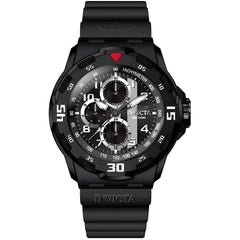 Invicta Men's Watch - Coalition Forces Chrono Black Silicone Rubber Strap | 46397