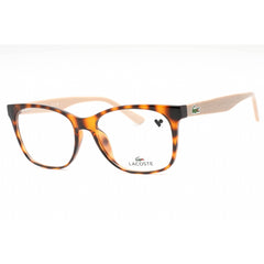 Lacoste Women's Eyeglasses - Havana Plastic Rectangular Full Rim Frame | L2767 214