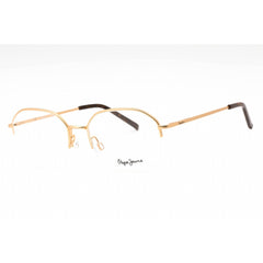 Pepe Jeans Women's Eyeglasses - Gold Metal Geometric Half Rim Frame | PJ1322 C1