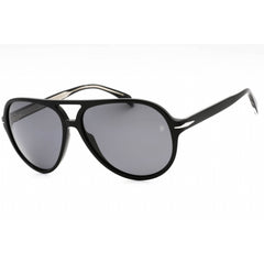 David Beckham Men's Sunglasses - Black Aviator Acetate Frame Grey Lens | DB 1091/S 807