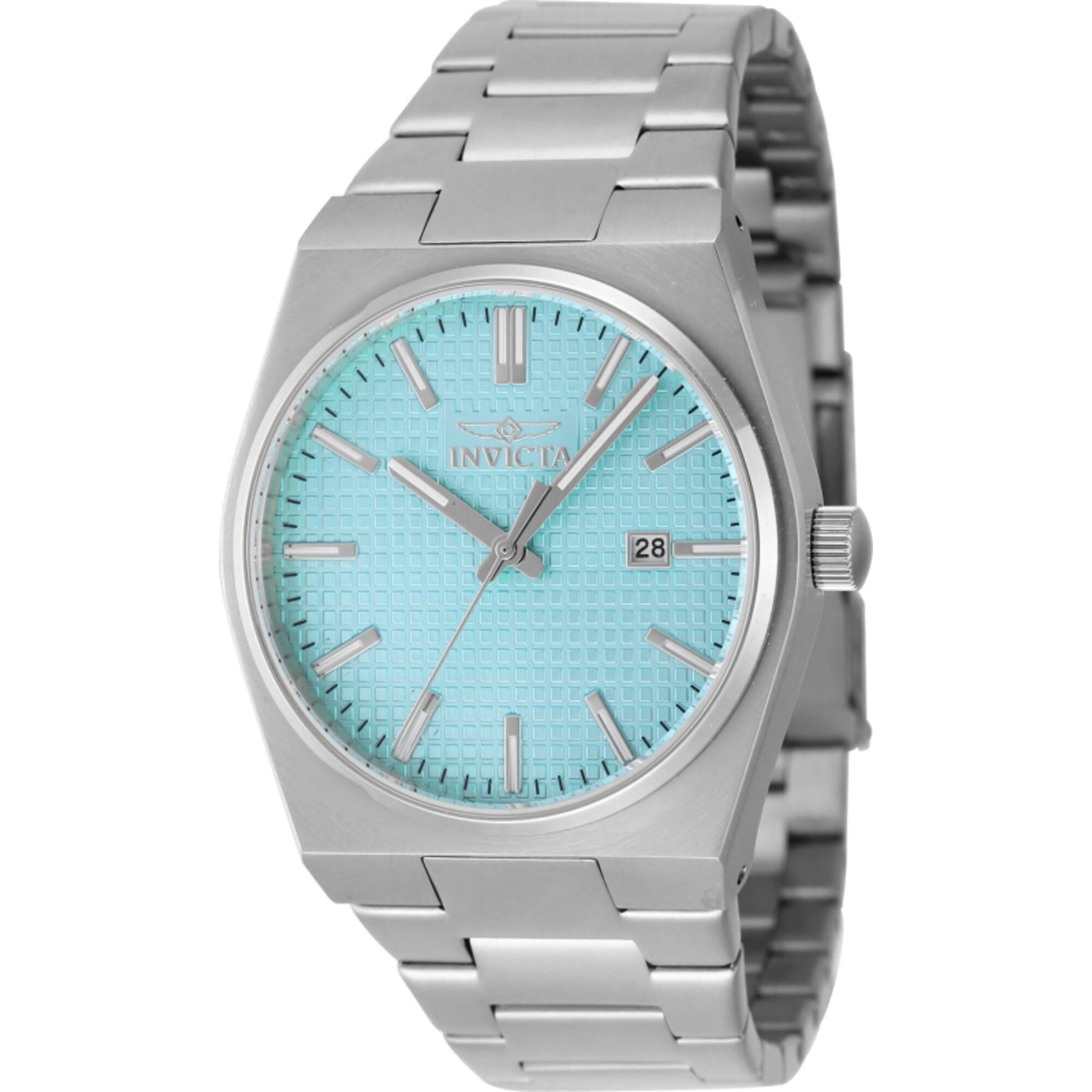Invicta Men's Watch - Speedway Quartz Light Blue Dial Silver Steel