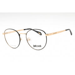 Just Cavalli Women's Eyeglasses - Black On Rose Gold Metal Round Frame | VJC017 0301