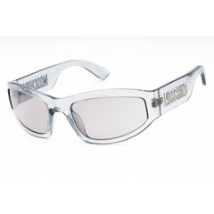 Moschino Men's Sunglasses - Grey Plastic Full Rim Rectangular Frame | MOS164/S 0KB7 IR