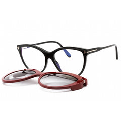 Tom Ford Women's Eyeglasses - Shiny Black Plastic Cat Eye Full Rim | FT5772-B 001