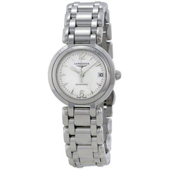Longines Women's Watch - Primaluna Automatic White Dial Silver Bracelet | L81114166