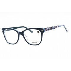 Bebe Women's Eyeglasses - Blue Animal Zyl Full Rim Cat Eye Shape Frame | BB5194 400