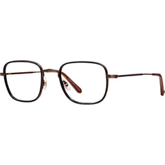 Garrett Leight Women's Eyeglasses - Umber-Mocha-Auburn Square Frame | PRESTON UM-M-AU