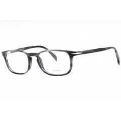 David Beckham Men's Eyeglasses - Grey Horn Rectangular Full Rim | DB 1027 02W8 00