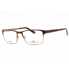 Chesterfield Men's Eyeglasses - Brown Metal Full Rim Rectangular Frame | 34 XL 0RD3 00