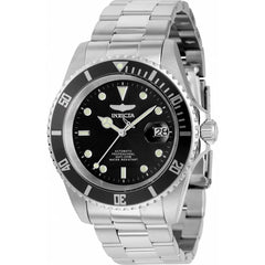 Invicta Men's Watch - Pro Diver Automatic Black Dial Silver Tone Bracelet | 8926OBXL