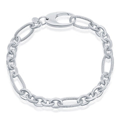 Classic Women's Bracelet - Sterling Silver Open Linked| S-4468