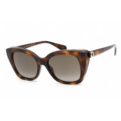 Gucci Women's Sunglasses - Tortoise Plastic Cat Eye Full Rim Frame | GG0921S 002