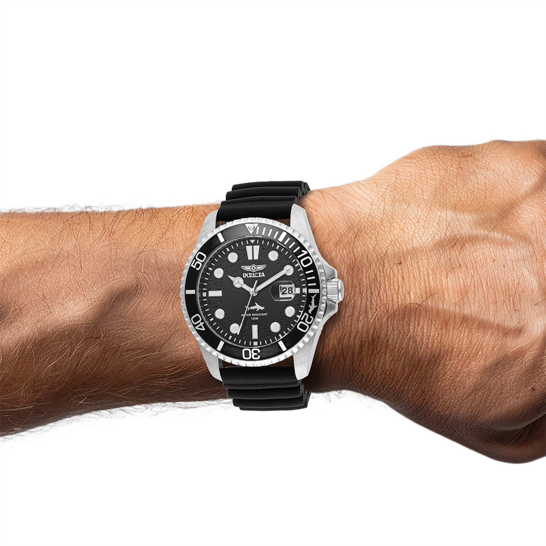 Invicta Men's Watch - Pro Diver Rotating Bezel Black Dial