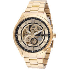 Invicta Men's Watch - Specialty Automatic Gold Tone and Black Dial Bracelet | 46734