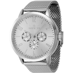 Invicta Men's Quartz Watch - Specialty Silver Tone Dial Steel Mesh Bracelet | 47118