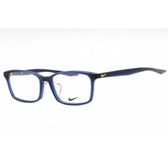 Nike Unisex Eyeglasses - Navy Plastic Rectangular Full Rim Frame | NIKE 7256AF 400
