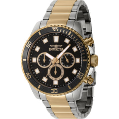 Invicta Men's Watch - Pro Diver Quartz Chrono Silver and Yellow Gold Bracelet | 46058
