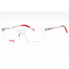 Hugo Men's Eyeglasses - Grey Red Plastic Square Shape Full Rim Frame | HG 1261 0268 00