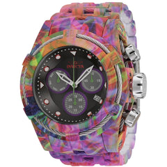 Invicta Men's Watch - Bolt Quartz Chrono Black Dial Aqua Plating Bracelet | 35389