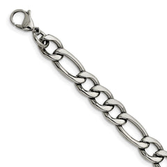 Stainless Steel 8.4mm 8in Figaro Chain | SRN682