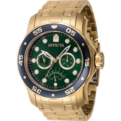 Invicta Men's Quartz Watch - Pro Diver Green/Gold Tone Rotating Bezel Bracelet | 46998