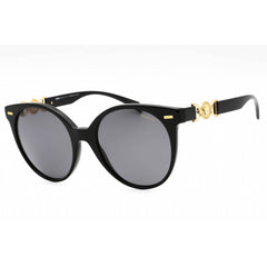 Versace Women's Sunglasses - Black Plastic Oval Shape Full Rim Frame | 0VE4442 GB1/81