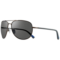 Revo Unisex Sunglasses - Tarquin Gunmetal Aviator Frame Graphite Lens | 1083 00 GY